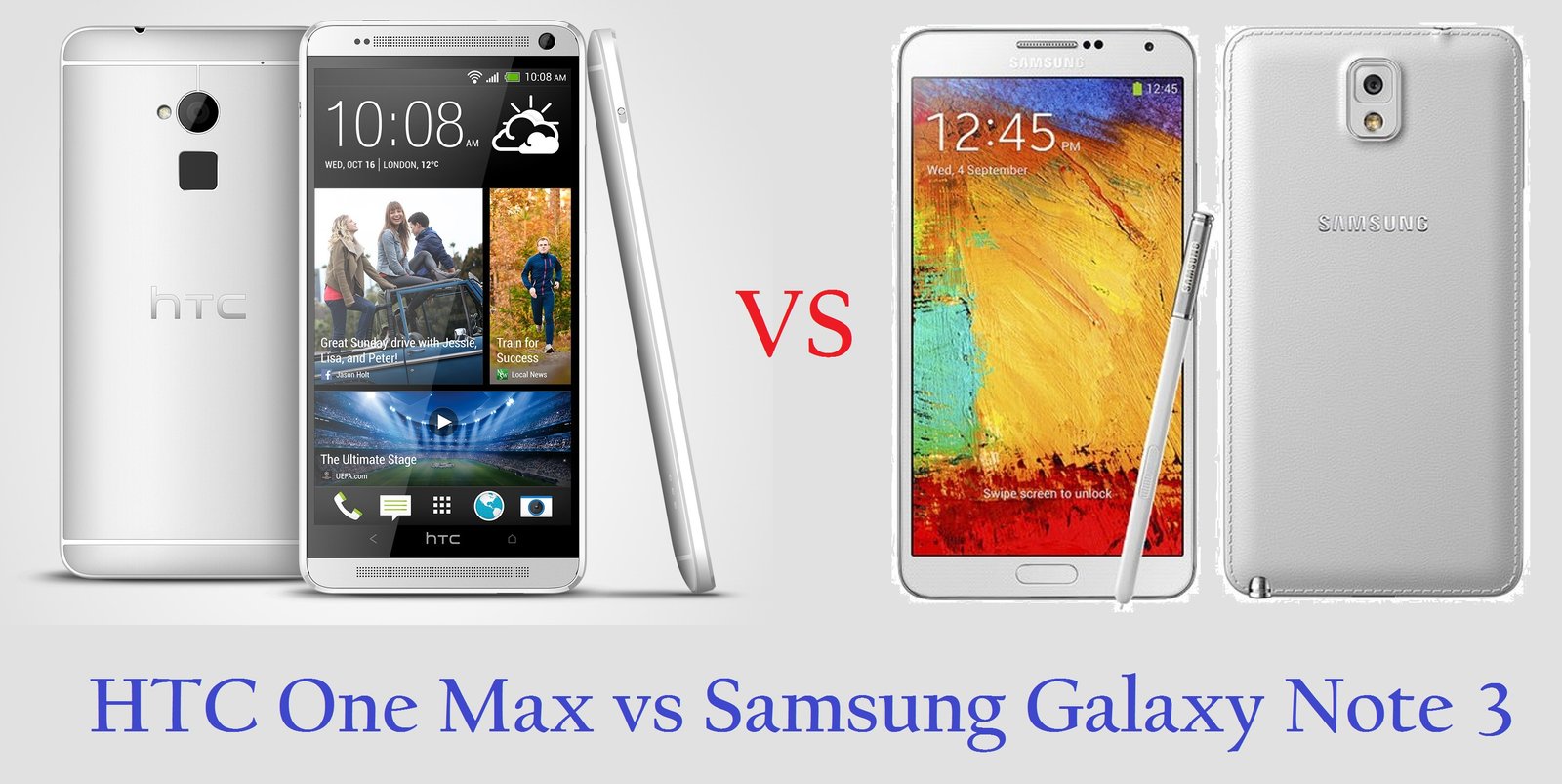 HTC One Max vs Samsung Galaxy Note 3