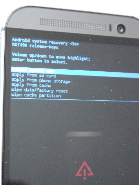 How to reboot into Stock Recovery on HTC One M8